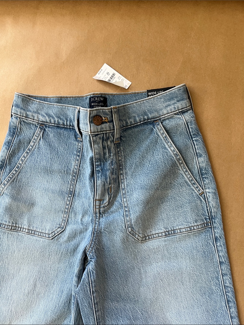 J. Crew Light Blue Wide-Leg Jeans - Picture 3 of 4